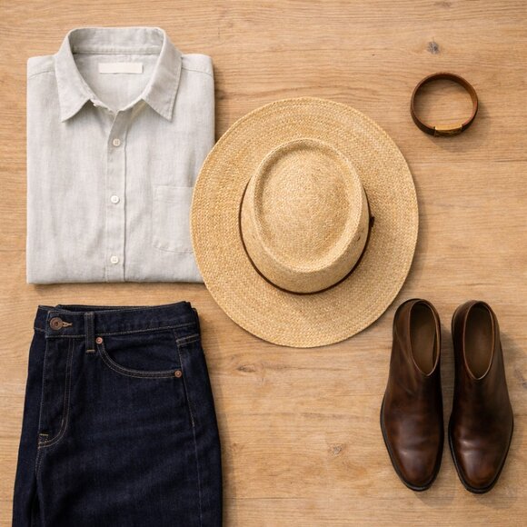 La Providencia Straw Ranch Hat 56 | Natural Wide Brim Western Heritage | Unisex main image 7